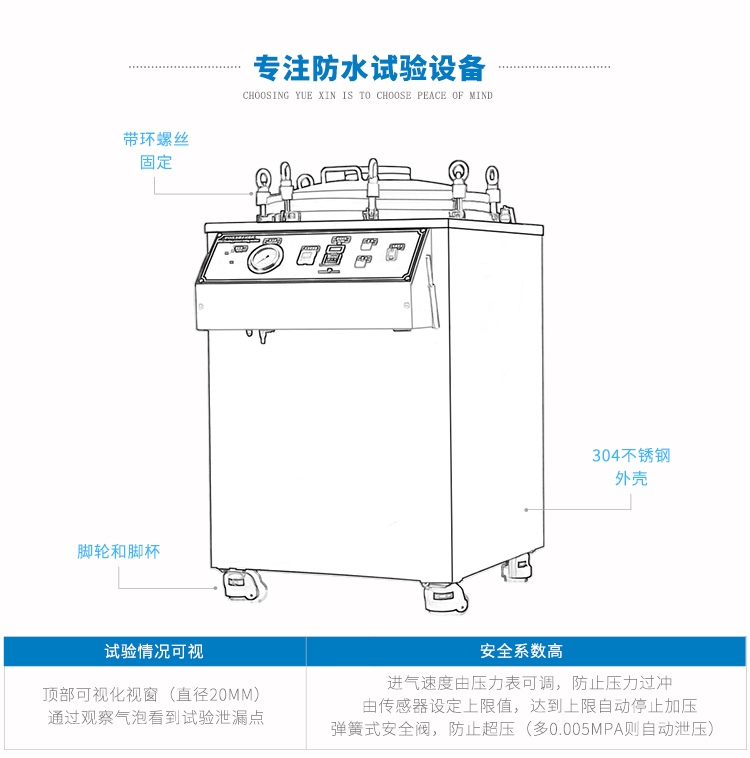 車載攝像頭防水測試設(shè)備（IPX8級）